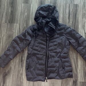 32 Degrees Women's Hooded Puffer Jacket - Charcoal